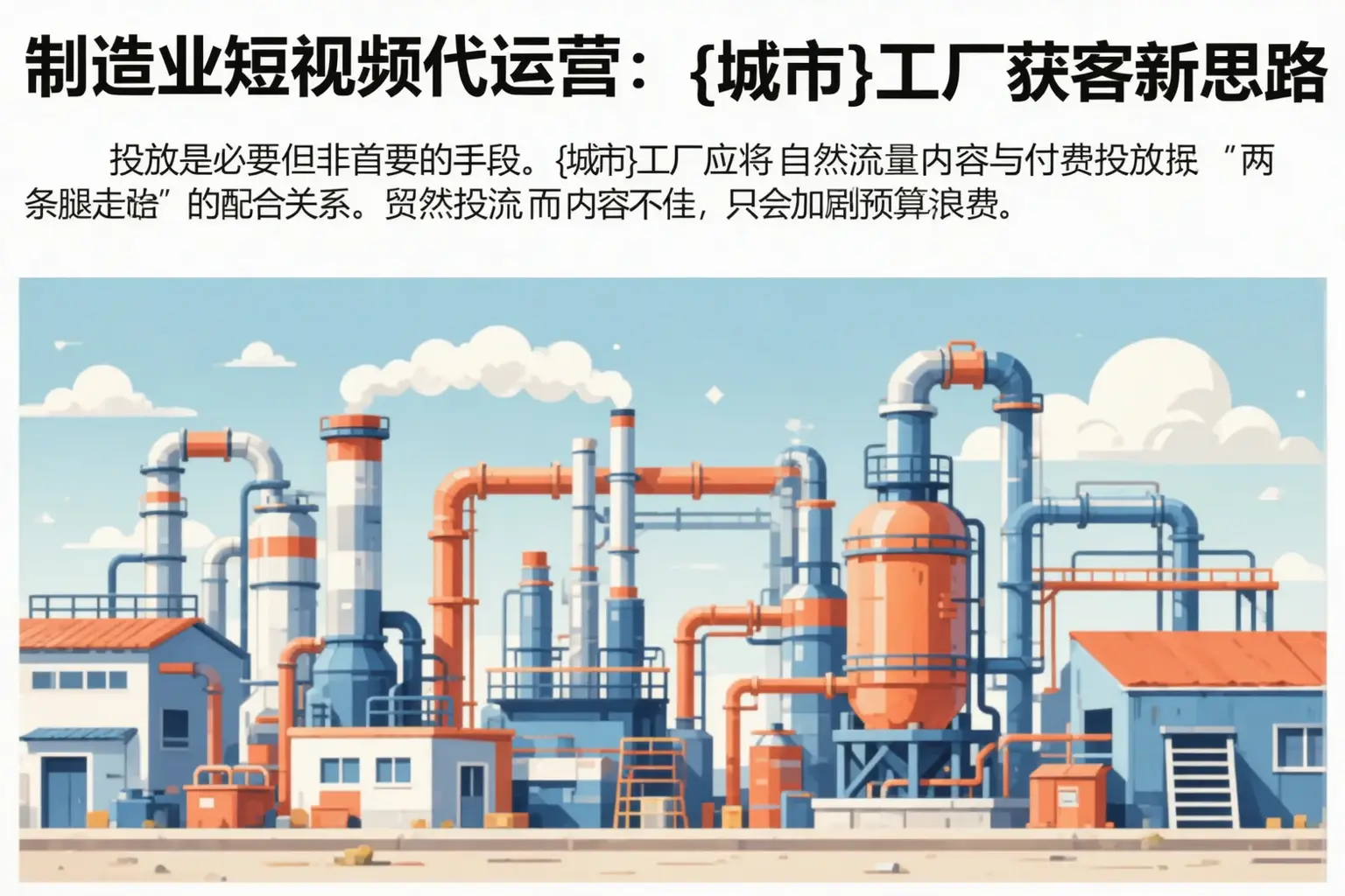 制造业短视频代运营：孝昌工厂获客新思路